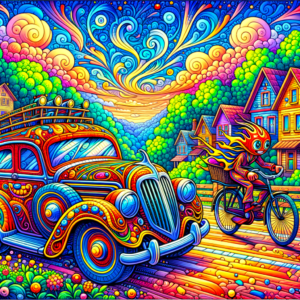 car image with cycle