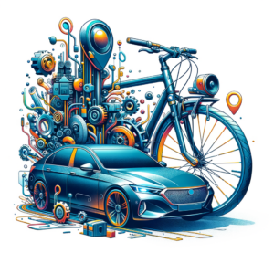 car image with cycle
